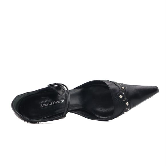 Cesare Paciotti Western Gothic Studded Mary Jane Pump Size 36.5 - Picture 5 of 9